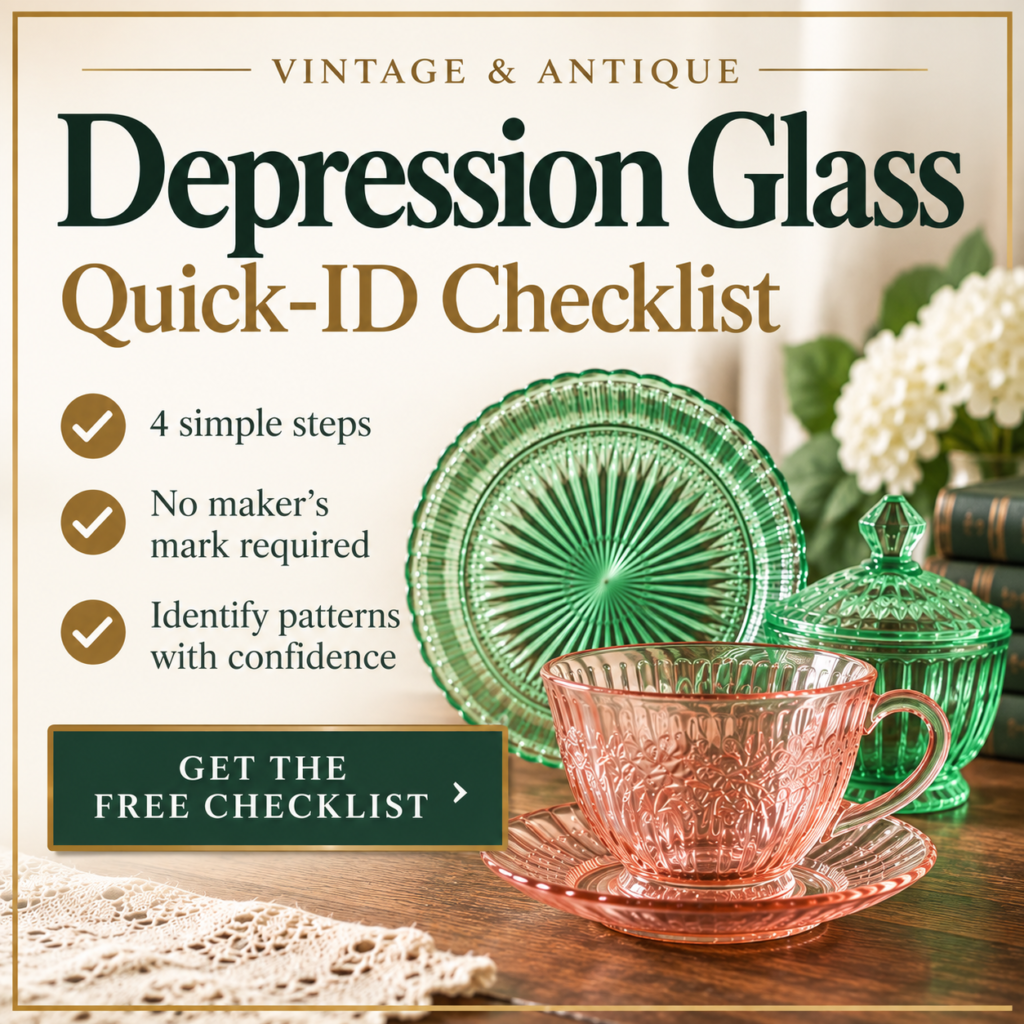 depression glass quick checklist side banner